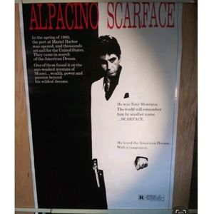 AL PACINO SCARFACE MOVIE POSTER 🌏 Tony Montana 🌏 2002 Scorpio Posters #757